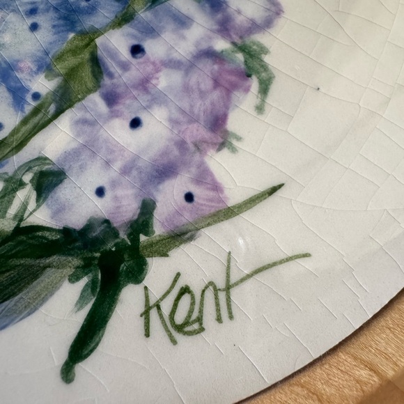 Woodbury Woodenware Rounded Trinket Dish Cheese Tray with Tile insert Vintage - Picture 5 of 5